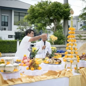 รับจัดงานทำบุญบ้าน, ทำบุญบริษัท, ทำบุญขึ้นบ้านใหม่, รับตั้งศาลพระพรหม, ศาลพระภูมิ, ศาลเจ้าที่